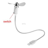 Safe Low Power Energy Saving Flexible Mini USB Cooling Fan For Notebook Laptop Computer USB Gadgets Fan