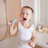 SEAGO Sonic Toothbrush Smart Baby Tooth Brush Waterproof Soft Bristle Children's Electric Toothbrush for 1-3 Ages 4 Nozzles