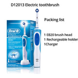 Oral B 2D Rotation Electric Toothbrush Vitality Daily Cleaning Rechargeable Inductive Charge 110-240V Toothbrush Brush Head