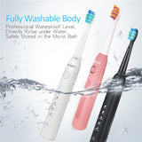 New Seago Sonic Electric Toothbrush SG-507 Adult Timer Brush USB Charger Rechargeable Tooth Brushes /Replacement Brush Heads/box
