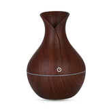 saengQ USB Wood Grain Essential Oil Diffuser Ultrasonic Humidifier Household Aroma Diffuser Aromatherapy Mist Maker with LED