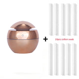 USB Aroma Essential Oil Diffuser Ultrasonic Cool Mist Humidifier Air Purifier 7 Color Change LED Night Light for Office Home