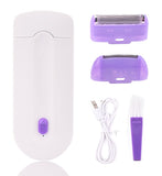SPESHE 2 IN 1 Rechargeable Electric Hair Removal Device Portable Lady Epilator Device Painless Sensor Whole Body Depilador