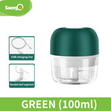 saengQ Electric Garlic Meat Garlic Masher Garlic Press Vegetable Chili  Chopper Press USB Masher Machine Kitchen Gadgets