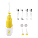 Seago Kid's Sonic Electric Toothbrush Battery Powered 16000 Strokes/Min LED Light 2 Mins Timer Soft Bristle for 0 to 4 Age Baby