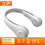 Xiaomi Hanging Neck Fan Portable Cooling Fan USB Leafless 360 Degree Neckband Fan 78 Surround Air Outlets 4000Mah Rechargeable