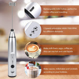 Wireless Electric Milk Frothers Handheld Blender With USB Electrical Mini Coffee Maker Whisk Mixer For Coffee Cappuccino Cream