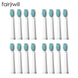 Original Fairywill Electric Sonic Toothbrushes Replacement Head Toothbrush 8 heads Sets for FW-507 FW-508 FW-917 Head Toothbrush