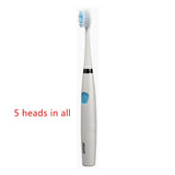 Seago Sonic Electric Toothbrush Whiten Teeth Gums Protection 2 Minutes timer Washable Travel Toothbrush 3 Brush Heads
