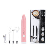 USB Rechargeable Blender Milk Frother 3 Speeds Electric Stainless Steel Handheld Mini Blender Drink Mixer for milk eggs