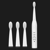 Super Sonic Electric Toothbrush for Adults Kid Smart Timer Whitening IPX7 Waterproof USB Charging with 3 Replaceable Brush Heads