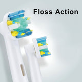 Oral B Electric Toothbrush heads Replacement attachments brush Spare parts 4Pcs/Pack Precision Clean Cross Action 3D White
