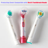 Reusable Toothbrush Head Covers for Oral B Toothbrush Heads to Keep Clean Better Healthy Brushing and Storage