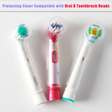 Reusable Toothbrush Head Covers for Oral B Toothbrush Heads to Keep Clean Better Healthy Brushing and Storage