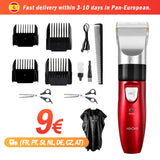 Professional Rechargeable Electric Hair Clipper Portable Hair Trimmer Low Noise Barber Hair Cutting Machine Kids Adult