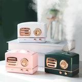 Y98B Retro Radio Shape Large Capacity Portable Desktop Air Humidifier USB Mist Maker