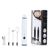 USB Rechargeable Blender Milk Frother 3 Speeds Electric Stainless Steel Handheld Mini Blender Drink Mixer for milk eggs