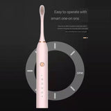 USB Electric Toothbrush Sonic Rechargeable Travel Waterproof Electronic Tooth Brushes Soft Replacement Heads For Adult Gift