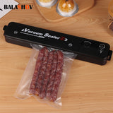 Vacuum Sealer Machine Black Style EU Plug  Kitchen Vacuum Packer Machine Small Sealing Machine Free Gift 10pcs Food Vacuum Bags