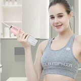 Portable Oral Irrigator With Travel Bag Water Flosser USB Rechargeable 5 Nozzles Water Jet 240ml Water Tank Waterproof