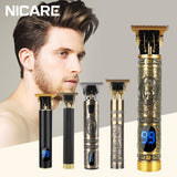 NICARE Hair Clipper Professional Hair Trimmer for Men Hair Cutting Machine Electric Shaver Beard Barber USB Rechargeable Haircut