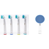 Toothbrush Heads+Silicone face brush Facial Cleansing Brush Head Suit For Braun Oral-B Pro 500 550 1000 3000 9000 9100 9400