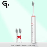 New 2022 N100 Sonic Electric Toothbrush Adult Timer Brush 6 Mode USB Charger Rechargeable Tooth Brushes Replacement Heads Set