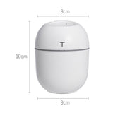 Ultrasonic Humidifier 220ML Electric Mini Air Purifier LED Lamp USB Essential Oil Diffuser Home Purifier Aroma Anion Mist Maker