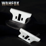 WAHFOX 2PCS/SET Hair Clipper Blades Replacement Ceramic  Blade For 8081 WAHL Detailer T-WIDE Trimmer Blade 32 Teeth With Box