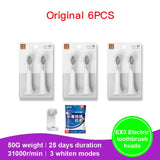 SOOCAS Original PINJING EX3 SO WHITE Toothbrush Head Electric Sonic Ultrasonic Tooth Brush Nozzles With Gift