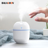 Ultrasonic Humidifier 220ML Electric Mini Air Purifier LED Lamp USB Essential Oil Diffuser Home Purifier Aroma Anion Mist Maker