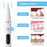 Ultrasonic Dental Scaler Electric Oral Teeth Tartar Remover Calculus Plaque Stains Cleaner Removal Teeth Whitening Tool with LED