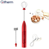 USB Milk Frother Electric Blender Mixer Handheld Milk Foame Maker 3-Speeds Egg Beater Mini Stirrer For Coffee Electric Egg Whisk