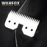 WAHFOX 2PCS/SET Replacement Ceramic Blades For Oster A5 Grooming Clippers Blade 18Teeth With Box