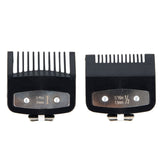 Y98B Professional Guide Comb Set, 10 Pcs Hair Clipper Guide Comb Set Black Standard Guard Attach Trimmer Part for Most Size