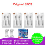 SOOCAS Original PINJING EX3 SO WHITE Toothbrush Head Electric Sonic Ultrasonic Tooth Brush Nozzles With Gift