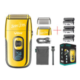 Professional Barber Shaver Beard Trimmer Shaper 3-Speed Electric Shaver Bald Head Shaving Machine Beard Electric Razor For Men