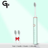New 2022 N100 Sonic Electric Toothbrush Adult Timer Brush 6 Mode USB Charger Rechargeable Tooth Brushes Replacement Heads Set