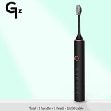 New 2022 N100 Sonic Electric Toothbrush Adult Timer Brush 6 Mode USB Charger Rechargeable Tooth Brushes Replacement Heads Set