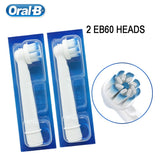 Oral B EB60 Replacement Brush Head Super Soft Thin Bristles For Sensitive Teeth Deep Clean Protect Gum Electric Toothbrush Heads