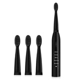 Super Sonic Electric Toothbrush for Adults Kid Smart Timer Whitening IPX7 Waterproof USB Charging with 3 Replaceable Brush Heads
