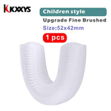 Ultrasonic U Shape 360 Degrees Intelligent Automatic Sonic Lazy Electric Toothbrush Blue Light USB Charging Tooth Whitening