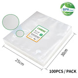 YUMYTH 50/100Pcs Vacuum Bags BPA-Free Embossed Vacuum Sealer Packing Storage Bags Kitchen Appliance Sous Vide Bags For Food T106