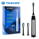 Ultrasonic Electric Toothbrush Wireless Charging for Adult IPX7 Waterproof Replacement Heads Whitening Teeth Timer Smart Brush