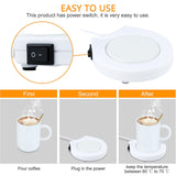 USB Electric Cup Heater For Coffee Milk Tea Heating Mug Warmer Pad Portable Hot Drink Heating Coaster For Home Office Kitchen