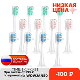 Replacement Toothbrush Heads For Xiaomi T300 T500 Sonic Electric Teeth Brush Mijia T300 Nozzles With Dust Cover Vacuum Packaging