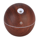 USB Aroma Essential Oil Diffuser Ultrasonic Air Home Humidifier Mini Mist Maker Aroma Diffuser 130ML 7 Color LED Light Office