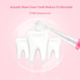 Seago Kid's Sonic Electric Toothbrush Battery Powered 16000 Strokes/Min LED Light 2 Mins Timer Soft Bristle for 0 to 4 Age Baby