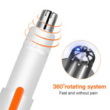 Professional Painless Trimmer For Nose Portable Rotating Usb Charging Nose And Ear Trimmer Eyebrow Trimmer Rechargable Clipper