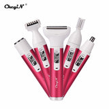 Multifunctional Women Shaver Painless Hair Removal Epilator Eyebrow Face Nose Ear Trimmer Cordless Cutter Grooming Kit for Women
